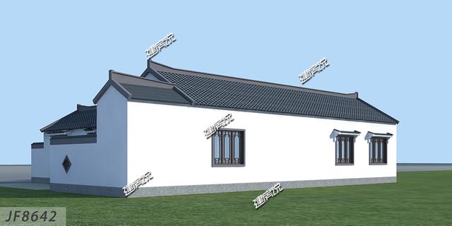 中國最好看中式四合院別墅設(shè)計圖，占地方正，四平八穩(wěn)，左右對稱