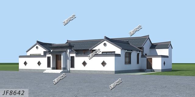 中國最好看中式四合院別墅設(shè)計圖，占地方正，四平八穩(wěn)，左右對稱