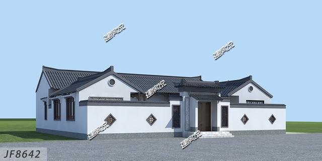 中國最好看中式四合院別墅設(shè)計圖，占地方正，四平八穩(wěn)，左右對稱