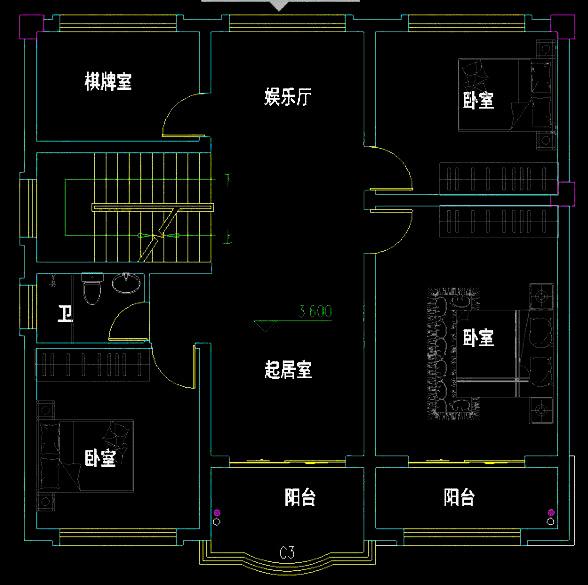 農(nóng)村三層別墅設計圖自建房建筑結構水電施工圖，各個功能的布局合理及舒適