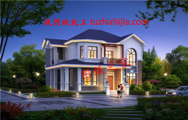 2019年12×10米農(nóng)村二層樓房設(shè)計(jì)圖，外觀優(yōu)雅，戶型合理