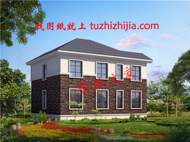 2019年12×10米農(nóng)村二層樓房設(shè)計(jì)圖，外觀優(yōu)雅，戶型合理