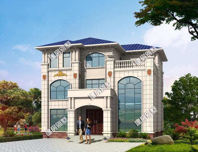 農(nóng)村自建房設計圖戶型，戶型為南北通透，客廳挑空