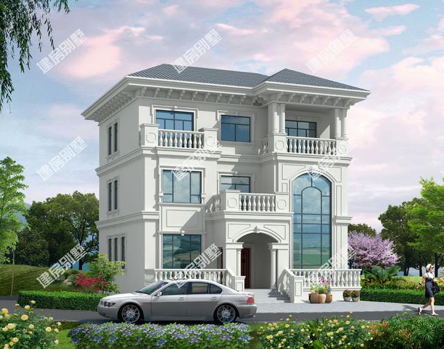 農(nóng)村自建房設計圖戶型，戶型為南北通透，客廳挑空