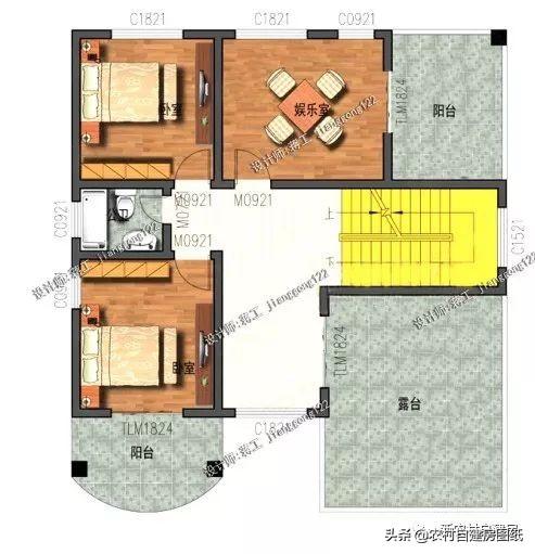 4款11×12米三層農(nóng)村別墅，第2款比較普通，但是卻勝在經(jīng)濟(jì)實(shí)用。