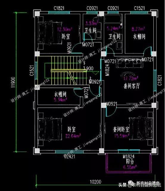 4款11×12米三層農(nóng)村別墅，第2款比較普通，但是卻勝在經(jīng)濟(jì)實(shí)用。
