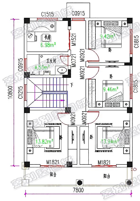 88平米二層歐式小別墅設(shè)計(jì)圖，設(shè)計(jì)優(yōu)雅別致，20萬(wàn)以內(nèi)就能蓋起來(lái)。