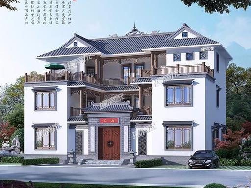 農(nóng)村最牛三層四合院別墅，村里蓋一棟，整個家族都以你為榮！