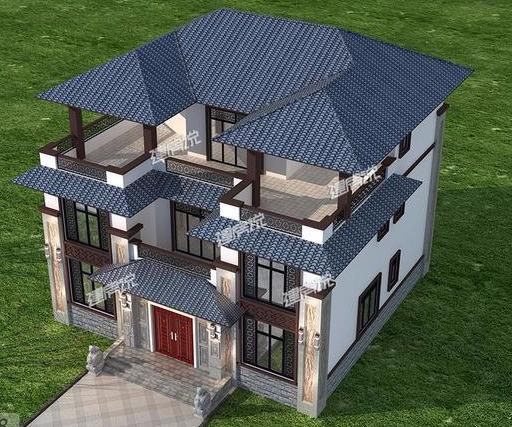 三層新中式別墅，設(shè)計新穎獨特，中式韻味十足，這才是真正的豪宅！