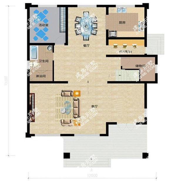 3棟農(nóng)村小別墅設(shè)計(jì)圖，合理充分利用空間，小宅基地的福音。