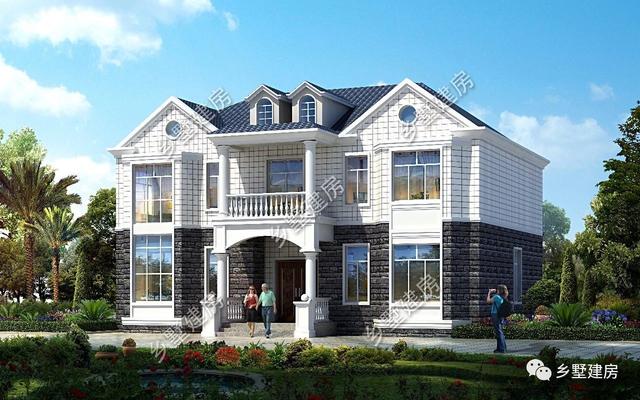 14x11米三層歐式自建房，大氣簡約而不失美觀，在村里建一棟，很氣派！