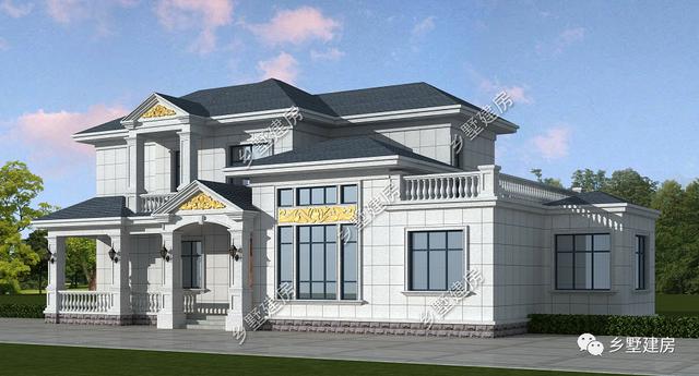 28萬(wàn)農(nóng)村二層歐式別墅，低調(diào)奢華上檔次，農(nóng)村建房必不可少！