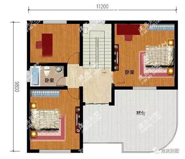 面寬相近的三套農(nóng)村別墅設(shè)計(jì)圖，不管建哪一棟，都很被人看好