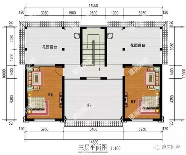 共用堂屋的兩款雙拼戶型設(shè)計圖，35萬建起，好像比建獨棟還要劃算呢。