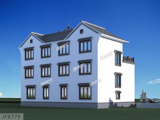 在農(nóng)村建一棟中式四合院，給父母養(yǎng)老最合適不過了，自己住著也方便。