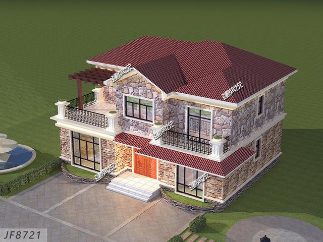 二層框架農(nóng)村自建房，25萬建村里一棟，人人看了都羨慕。