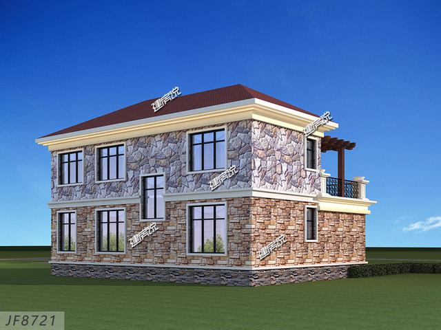 二層框架農(nóng)村自建房，25萬建村里一棟，人人看了都羨慕。