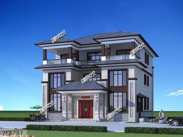 火爆全農(nóng)村的新中式別墅戶型，建棟在老家，人人都夸你有眼光，也給自己長面子。