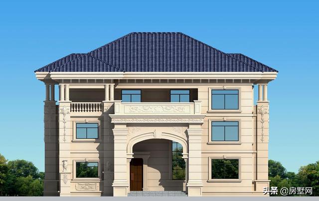 農(nóng)村三層歐式別墅設(shè)計(jì)圖，滿屏的華貴氣息，適合所有人的戶型，建造的效果比效果圖還要漂亮。