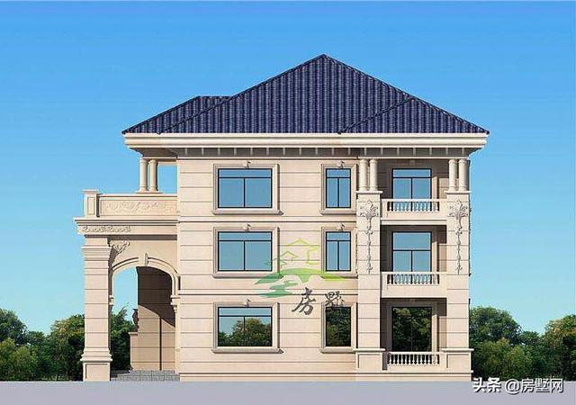 農(nóng)村三層歐式別墅設(shè)計(jì)圖，滿屏的華貴氣息，適合所有人的戶型，建造的效果比效果圖還要漂亮。