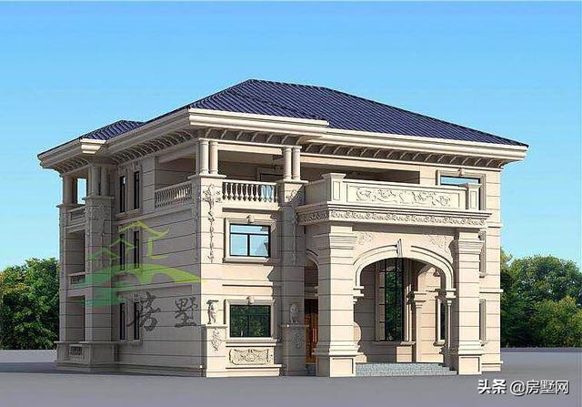 農(nóng)村三層歐式別墅設(shè)計(jì)圖，滿屏的華貴氣息，適合所有人的戶型，建造的效果比效果圖還要漂亮。