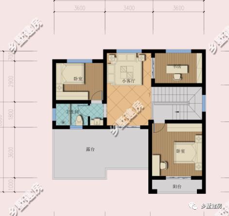 三層別墅，大氣婉約，精致絕美，露臺(tái)層層疊加，越看越喜歡。