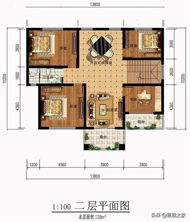 兩棟現(xiàn)代風(fēng)格農(nóng)村別墅設(shè)計(jì)圖，清新優(yōu)雅，第一款在農(nóng)村很受歡迎！