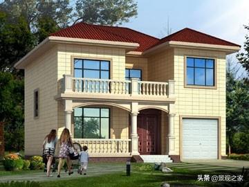 兩棟現(xiàn)代風(fēng)格農(nóng)村別墅設(shè)計(jì)圖，清新優(yōu)雅，第一款在農(nóng)村很受歡迎！