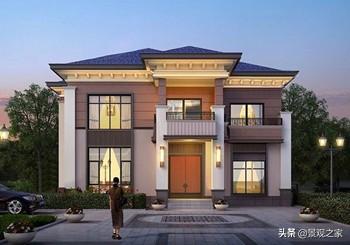 兩棟現(xiàn)代風(fēng)格農(nóng)村別墅設(shè)計(jì)圖，清新優(yōu)雅，第一款在農(nóng)村很受歡迎！