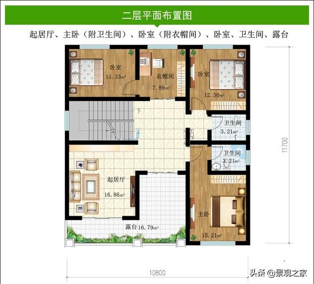 兩棟現(xiàn)代風(fēng)格農(nóng)村別墅設(shè)計(jì)圖，清新優(yōu)雅，第一款在農(nóng)村很受歡迎！