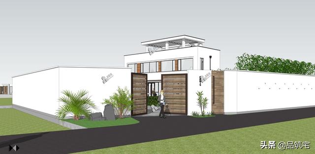 二層現(xiàn)代風格別墅，既舒適實用又簡潔耐看，全村第一棟，引領(lǐng)別墅新潮流！