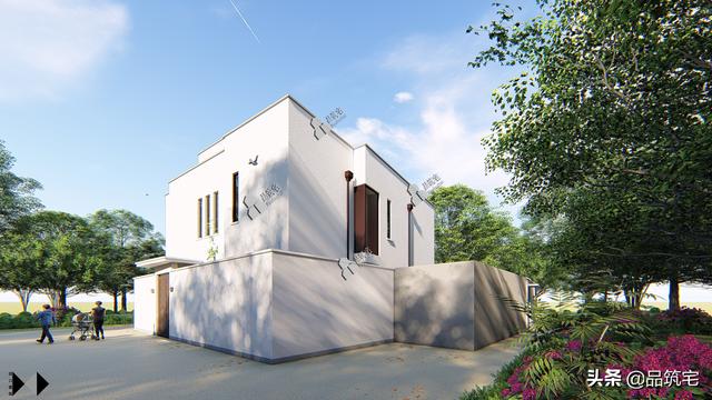 二層現(xiàn)代風格別墅，既舒適實用又簡潔耐看，全村第一棟，引領(lǐng)別墅新潮流！