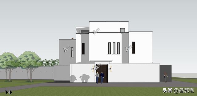 二層現(xiàn)代風格別墅，既舒適實用又簡潔耐看，全村第一棟，引領(lǐng)別墅新潮流！