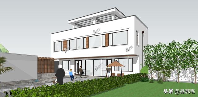 二層現(xiàn)代風格別墅，既舒適實用又簡潔耐看，全村第一棟，引領(lǐng)別墅新潮流！