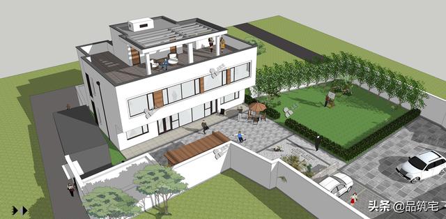 二層現(xiàn)代風格別墅，既舒適實用又簡潔耐看，全村第一棟，引領(lǐng)別墅新潮流！