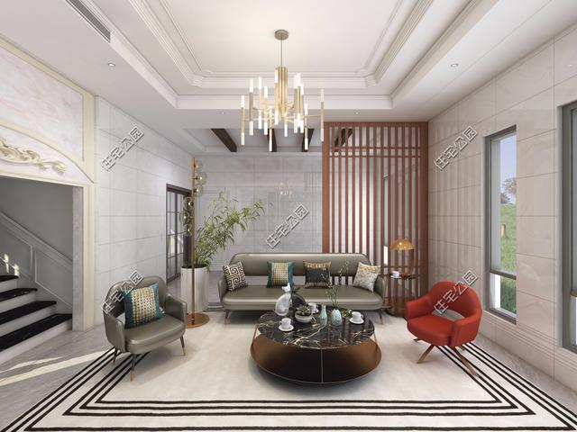 占地面積134平的三層別墅自建房，設(shè)計了6間臥室，足以滿足家人生活。