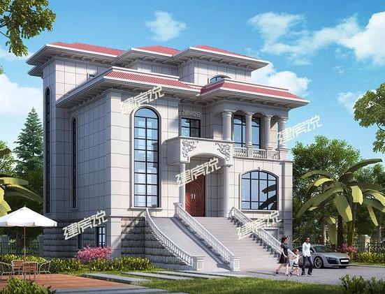 帶露天游泳池的三層樓房設(shè)計(jì)圖，豪華霸氣極了，蓋一棟就是享受！