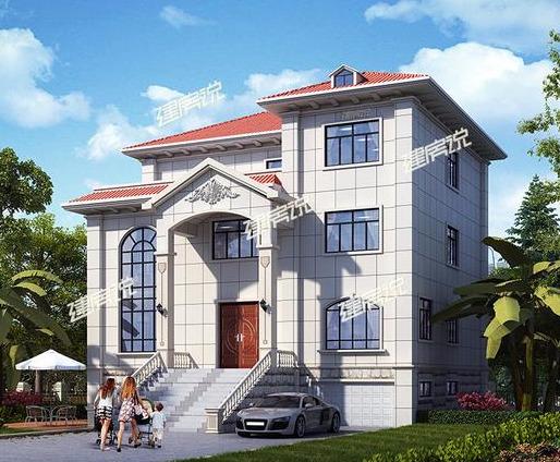 帶露天游泳池的三層樓房設(shè)計(jì)圖，豪華霸氣極了，蓋一棟就是享受！