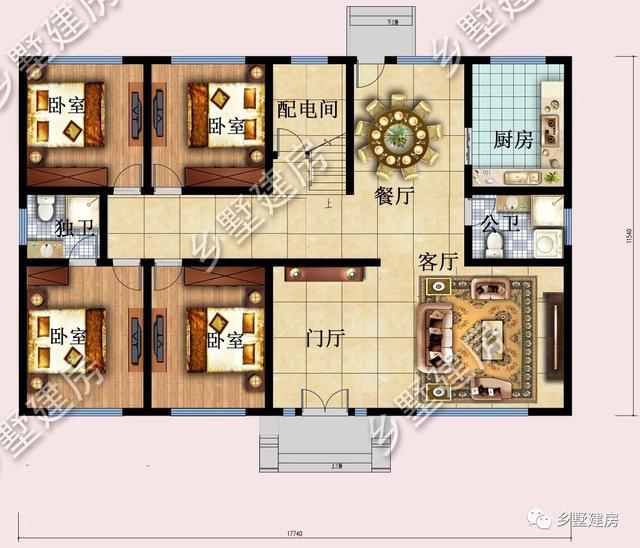 大開間小進深的二層別墅，27萬就能建，花最少錢的建最美的別墅！