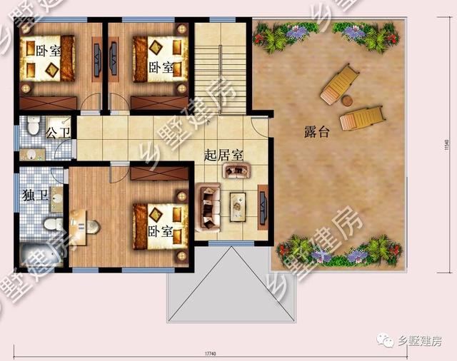 大開間小進深的二層別墅，27萬就能建，花最少錢的建最美的別墅！