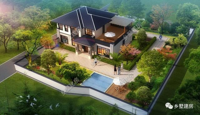 大開間小進深的二層別墅，27萬就能建，花最少錢的建最美的別墅！