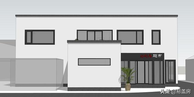 占地216平二層別墅設計圖，一層超市二層自住 單獨分區(qū)有儲存空間和車庫