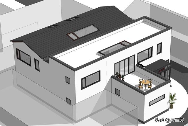 占地216平二層別墅設計圖，一層超市二層自住 單獨分區(qū)有儲存空間和車庫