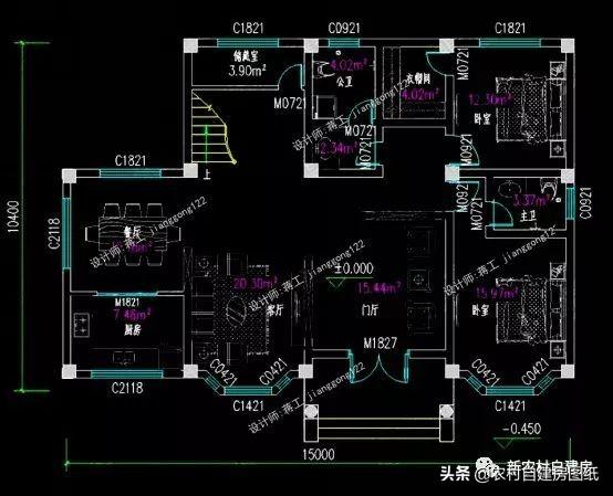 8套10米進深左右的農村別墅設計圖，無論選二層還是三層的，人人看了都羨慕。