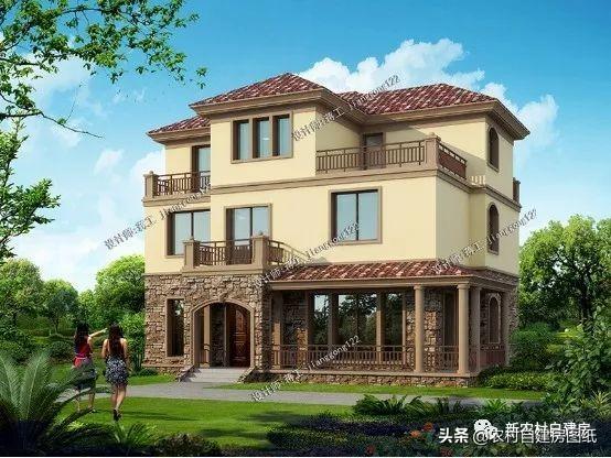 8套10米進深左右的農村別墅設計圖，無論選二層還是三層的，人人看了都羨慕。