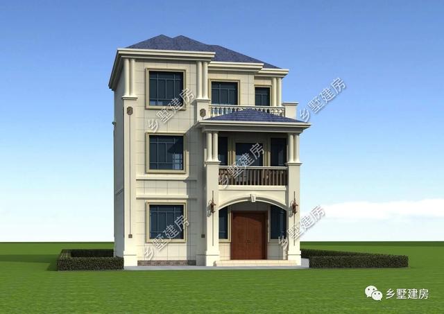 占地僅94平的農(nóng)村三層歐式別墅，美觀大方，造價(jià)又低，看過的人沒有說不漂亮的！