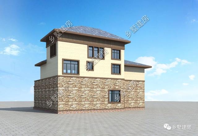 32萬(wàn)三層歐式住宅設(shè)計(jì)圖，外觀優(yōu)雅別致，浪漫的造型在家鄉(xiāng)別具一格。