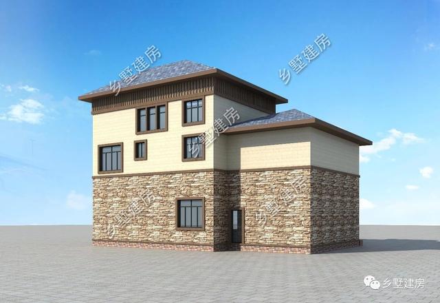 32萬(wàn)三層歐式住宅設(shè)計(jì)圖，外觀優(yōu)雅別致，浪漫的造型在家鄉(xiāng)別具一格。