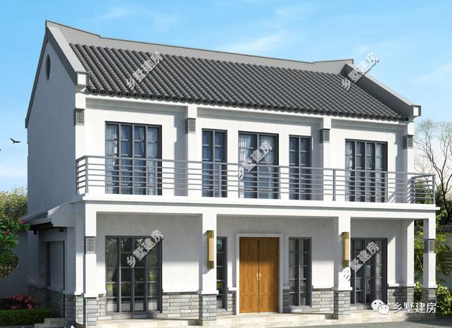 花20萬左右建新中式徽派農(nóng)村二層小別墅，給父母養(yǎng)老最合適不過了！