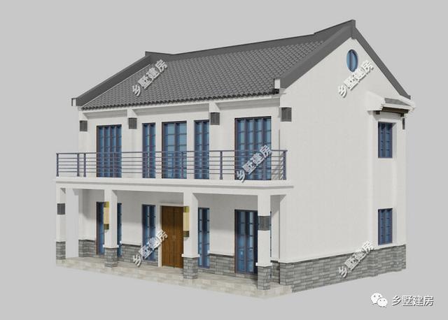 花20萬左右建新中式徽派農(nóng)村二層小別墅，給父母養(yǎng)老最合適不過了！